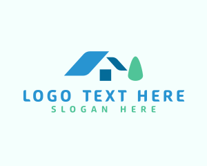 Roofing - Realty House Roof logo design