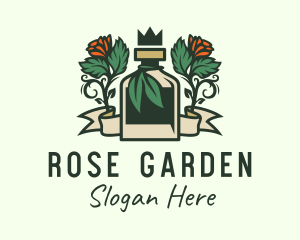 Rose - Rose Crown Bottle Brewery logo design