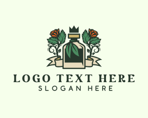 Luxury - Rose Crown Bottle Brewery logo design