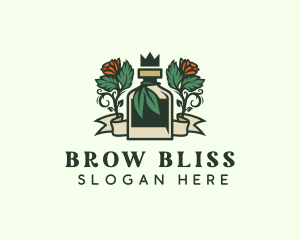 Rose Crown Bottle Brewery logo design