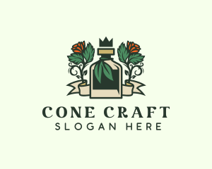 Rose Crown Bottle Brewery logo design