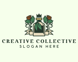 Rose Crown Bottle Brewery logo design