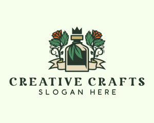 Rose Crown Bottle Brewery logo design