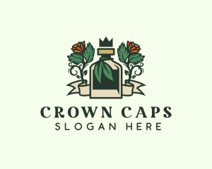 Rose Crown Bottle Brewery logo design