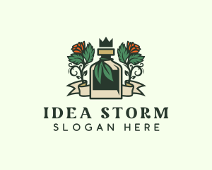 Rose Crown Bottle Brewery logo design