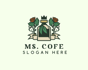 Rose Crown Bottle Brewery logo design