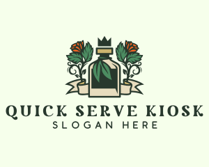 Rose Crown Bottle Brewery logo design