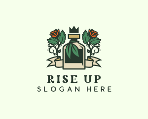 Rose Crown Bottle Brewery logo design