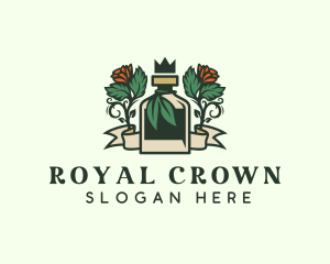 Rose Crown Bottle Brewery logo design