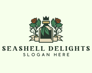 Rose Crown Bottle Brewery logo design