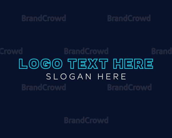 Neon Tech Business Logo
