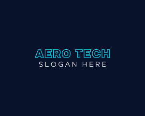 Neon Tech Business logo design