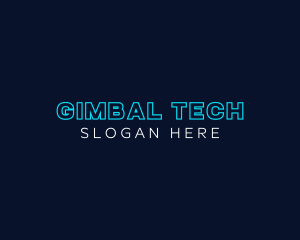 Neon Tech Business logo design