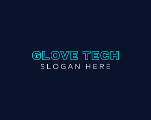 Neon Tech Business logo design