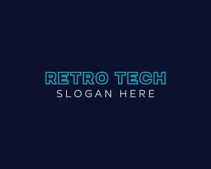 Neon Tech Business logo design