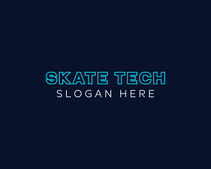 Neon Tech Business logo design