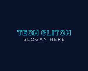 Neon Tech Business logo design