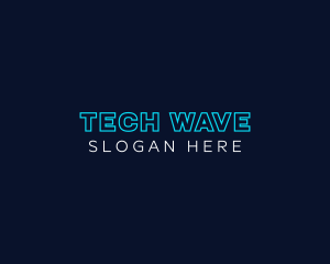 High Tech - Neon Tech Business logo design