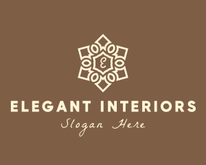 Elegant Mandala Home Decor logo design