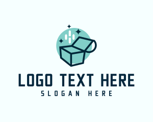 Jewel - Treasure Chest Box logo design