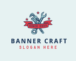 Handyman Pipe Wrench logo design