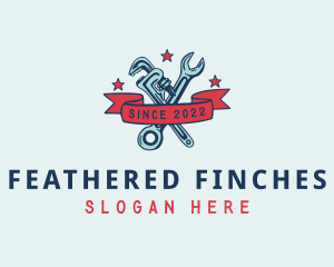 Handyman Pipe Wrench logo design