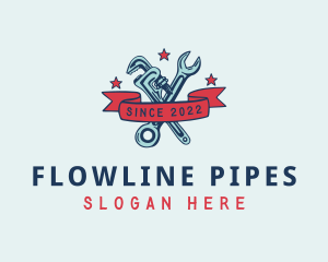 Handyman Pipe Wrench logo design