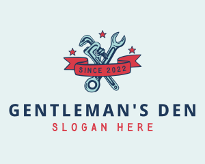 Handyman Pipe Wrench logo design