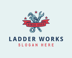 Handyman Pipe Wrench logo design