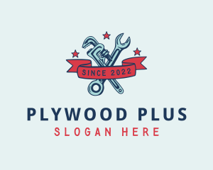 Handyman Pipe Wrench logo design