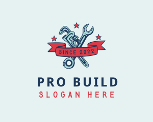 Handyman Pipe Wrench logo design