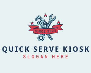 Handyman Pipe Wrench logo design