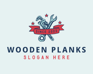 Handyman Pipe Wrench logo design