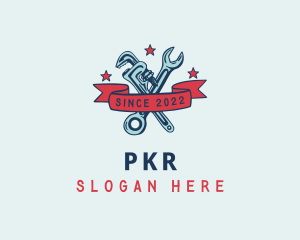 Handyman Pipe Wrench logo design