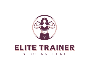 Strong Woman Fitness logo design