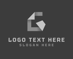 Origami - Industrial Construction Fabrication Letter G logo design