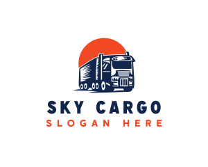 Delivery Truck Transportation  logo design