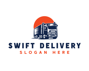 Delivery Truck Transportation  logo design