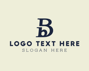 Modern Creative Company Letter BB Logo