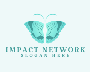 Influencer - Butterfly Woman Influencer logo design