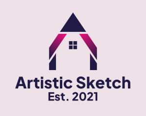 Pencil House Gallery logo design