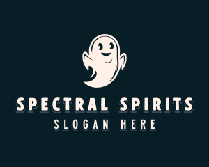 Haunted - Halloween Ghost Spirit logo design