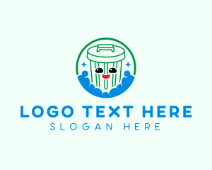 Trash Garbage Bin Logo