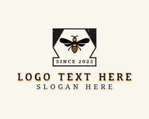 Honeycomb - Honey Bee Insect logo design