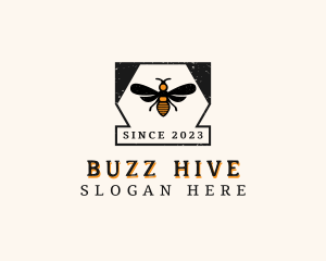 Honey Bee Insect logo design