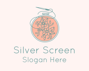 Floral Embroidery Craft  Logo