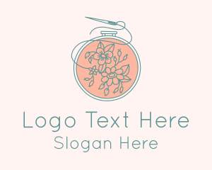 Floral Embroidery Craft  Logo