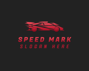 Gradient Race Car logo design