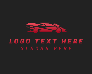 Gradient Race Car Logo