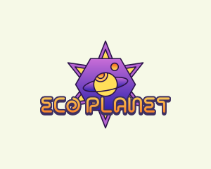 Saturn Planet Astrology  logo design